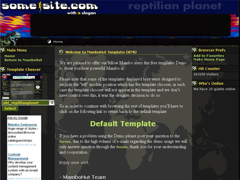 Obi reptilian planet